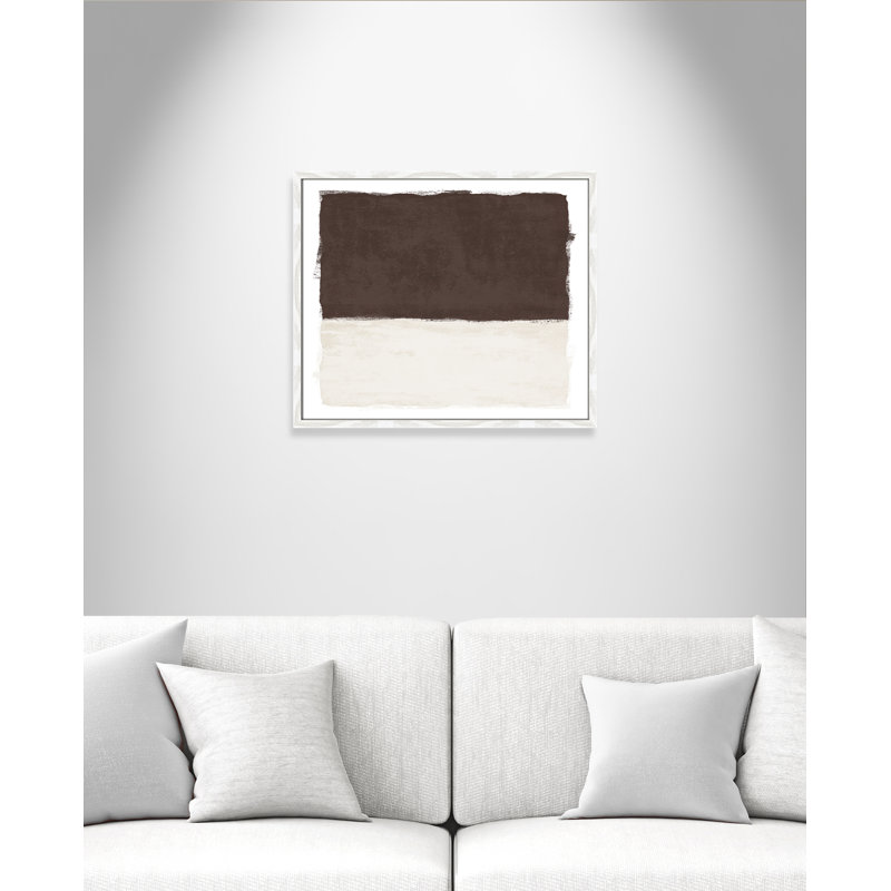 Chocolat trempé I - Version paysage par Natalie Carpentieri, L 25,5 po x H 21,5 po, Grain de bois blanc, Impression encadrée