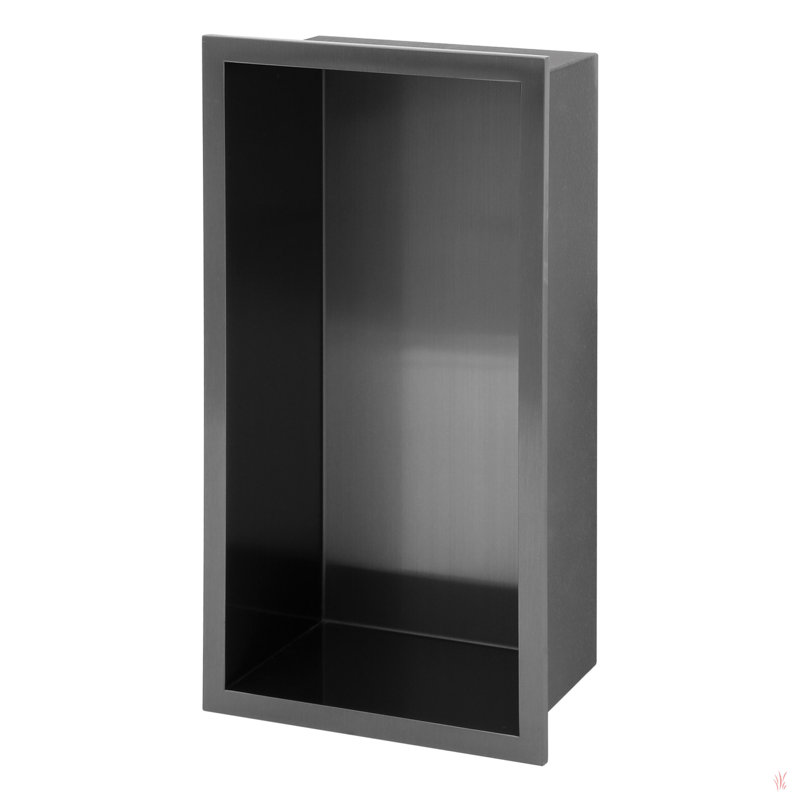 Niche de douche en acier inoxydable, noir bronze industriel