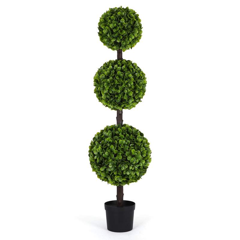 Arbre à billes en forme de topiaire artificielle Bornbridge, H 49,50 po x l 13 po x P 13 po, 1