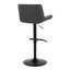 Tabouret de bar contemporain rembourré réglable avec pivot-134319065