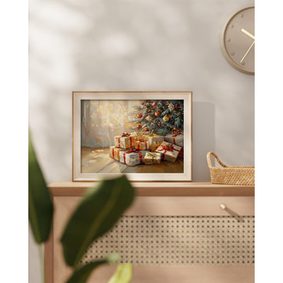 Christmas Gifts Under Tree Framed Wall Art