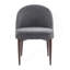 Chaise rembourrée en tissu et fer