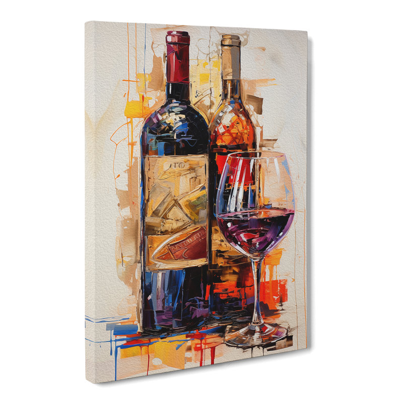 Wine Informel - Print, 50cm H x 35cm W x 3cm D