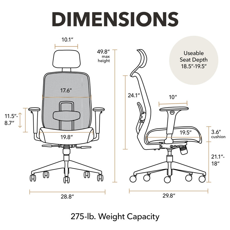 HON Altern Mesh Mid Back Task Chair, Black Frame, Black, Black, Black