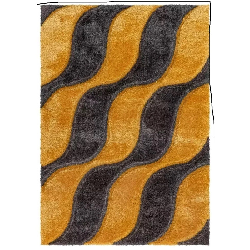 Geometric Shag Area Rug, Rectangle 120 x 170 cm