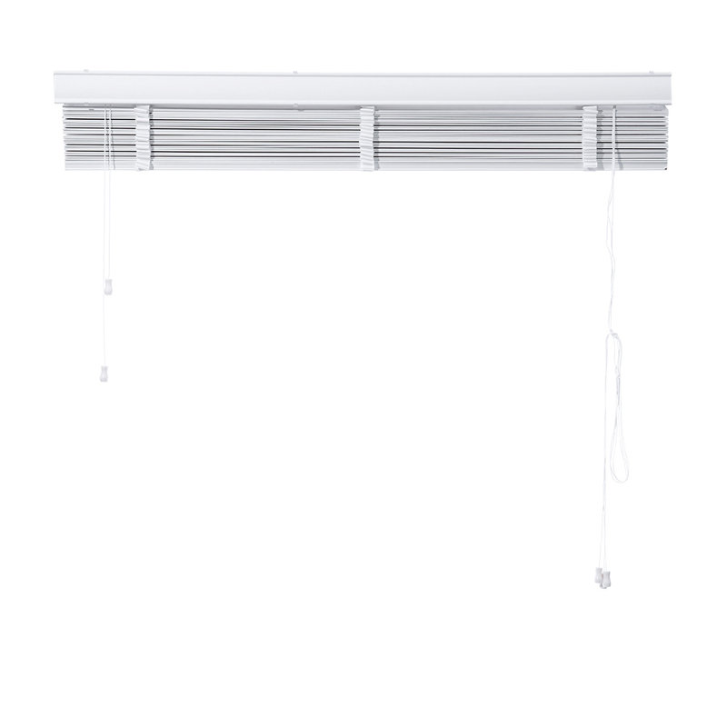 Room Darkening Wood Horizontal/Venetian Blind, 90cm W x 120cm L, Grey
