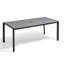 Table de salle à manger rectangulaire pour l'extérieur avec trou pour parasol et structure en aluminium-1990094709-2003037911