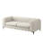 Willa Tufted Polyester Chesterfield Loveseat / Sofa with Black Metal Legs-1671255420-1671186010-1671186011