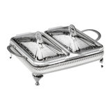 Queen Anne Rectangle Glass Casserole
