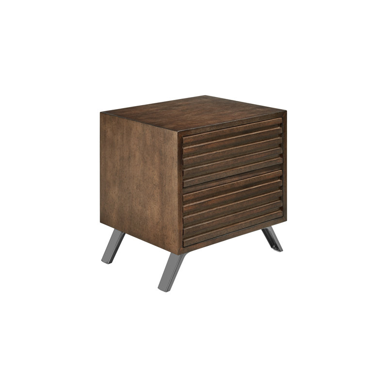 Alleshia 18.75'' W Solid Wood Nightstand