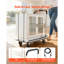 Chariot de manutention pliable, capacité de charge de 150 kg, dimensions : 74 x 48 x 83 cm, plateau pliable avec roues pivotantes, poignée de poussée compacte