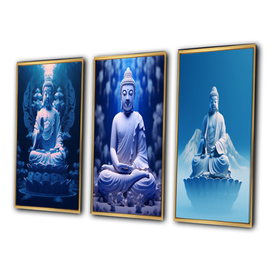 " Blue Medicine Buddha Meditation " 3 - Pieces