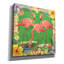  «Tropical Flamingo Trio» par Nicole DeCamp, art mural sur toile, 26 po x 26 po