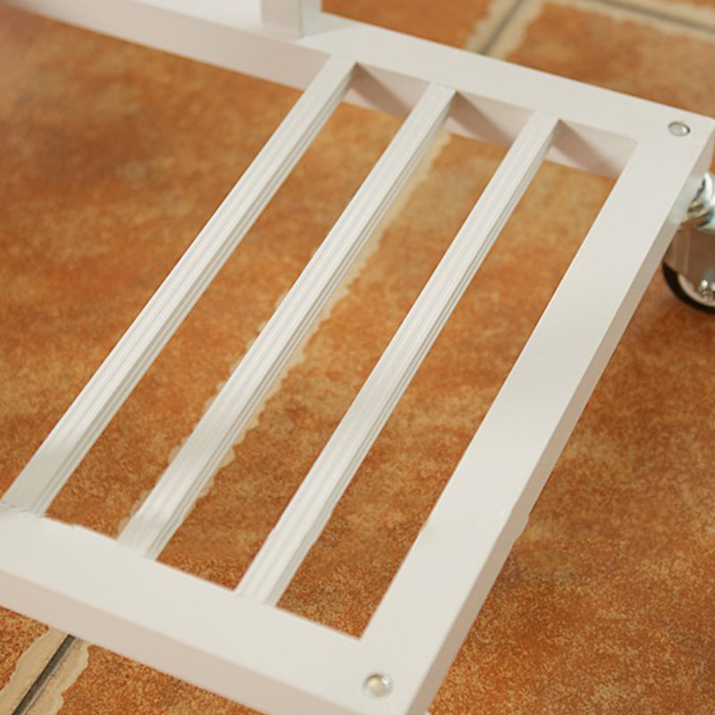 Support pour plantes d'extérieur en aluminium, Blanc