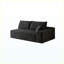 Canapé rembourré noir moderne, canapé de salon élégant pour la maison, appartement et bureau