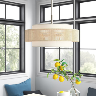 Reenat 5-Light Dimmable Drum Chandelier
