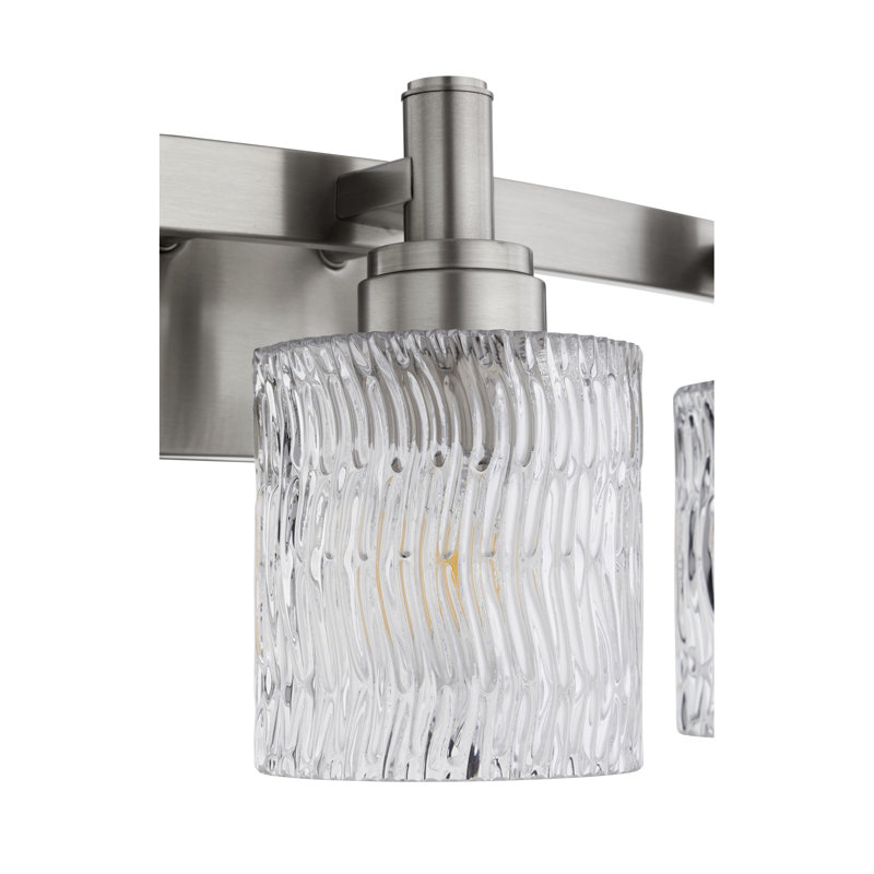 Stadium 3-Light Satin Nickel Vanity, Satin Nickel
