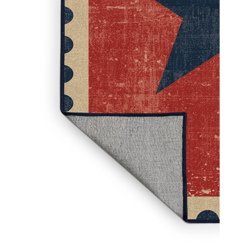 Tapis abstrait moderne et contemporain lavable à la machine Highbridge, 7 x 9