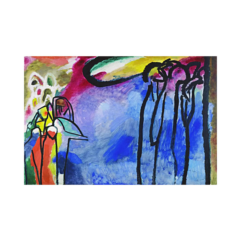 Improvisation 19 by Wassily Kandinsky - Wrapped Canvas Painting, 20.32cm H x 30.48cm W x 1.91cm D