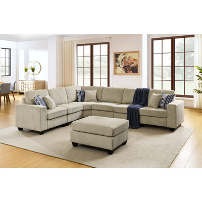 Canapé modulaire avec repose-pieds Erstonia