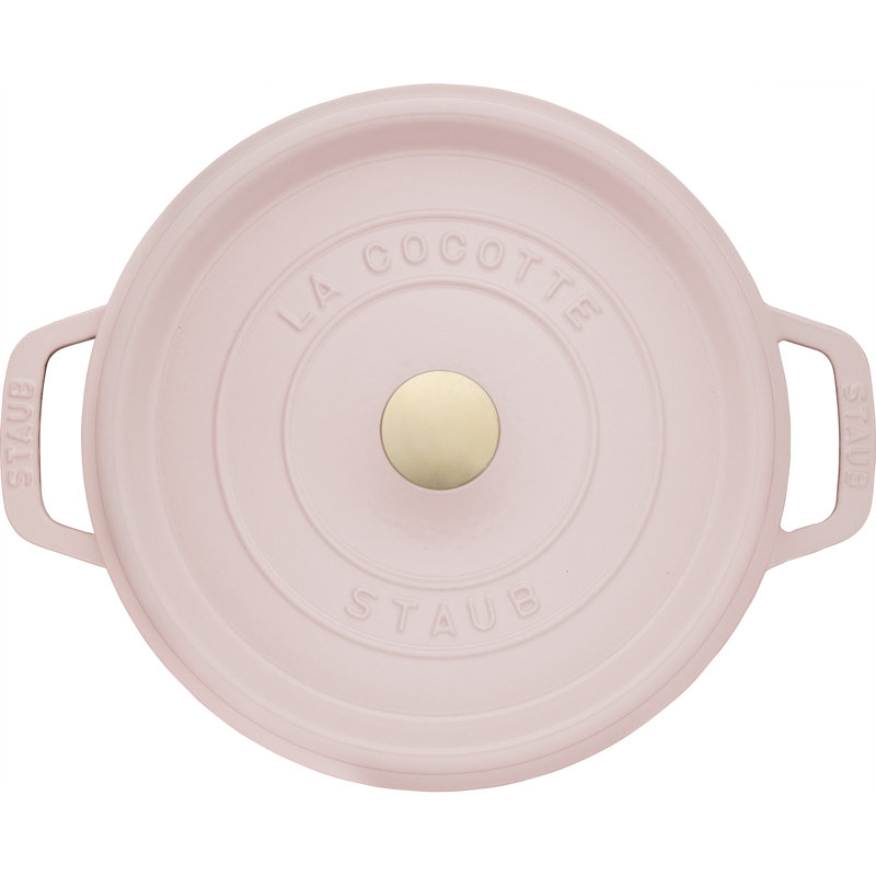 Staub Cast Iron 4-Qt Round Dutch Oven - Peony Pink