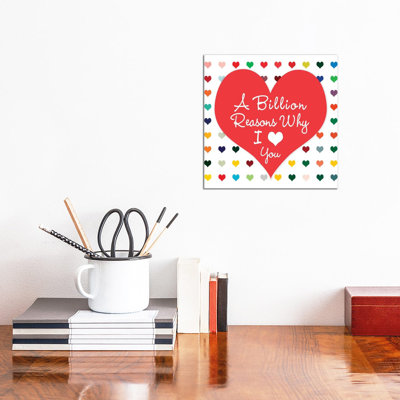 Billion Reasons 1 Piece Wall Art on Canvas