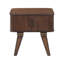 Table de bout à rangement avec portes tambour