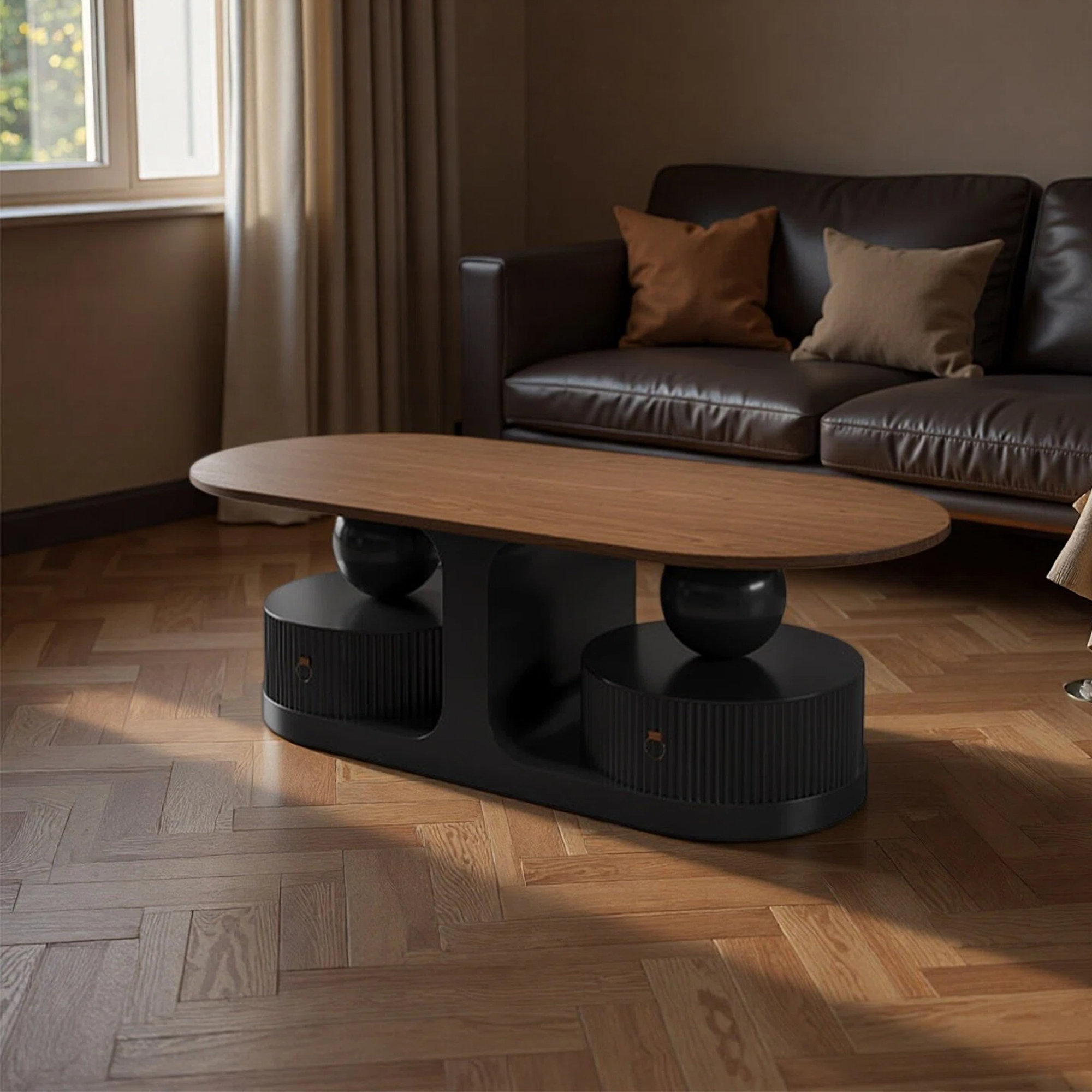 Latitude Run® Retro-style fashionable storage coffee table - Wayfair Canada