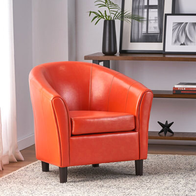 Fauteuil club en similicuir
