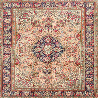 Tapis oriental mauve / crème Abdirahman