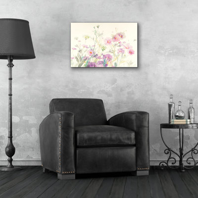 'Queen Annes Lace And Cosmos' by Danhui Nai Acrylic Glass Wall Art, 16" x 12"