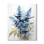 Horloge murale Ferns Sapphire Illumination I - Floral-99631737