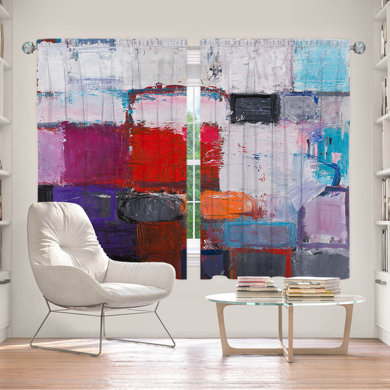 Delaini Room Darkening Curtains / Drapes Pair, 56" W x 78" L