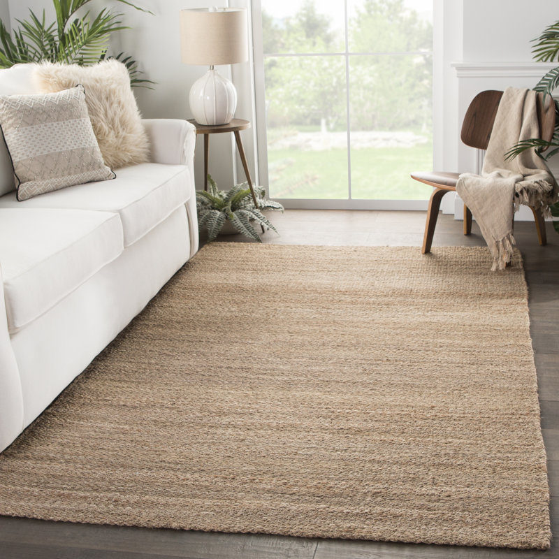 Rhein Jute / Sisal Area Rug in Incrense/Safari, Rectangle 5' x 8'