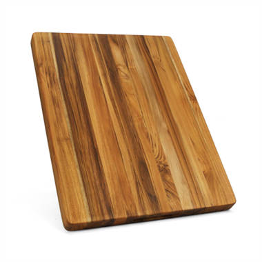 Kitchenaid Classic Rubberwood Cutting Board with Trench, 11x14-inch,  Natural 