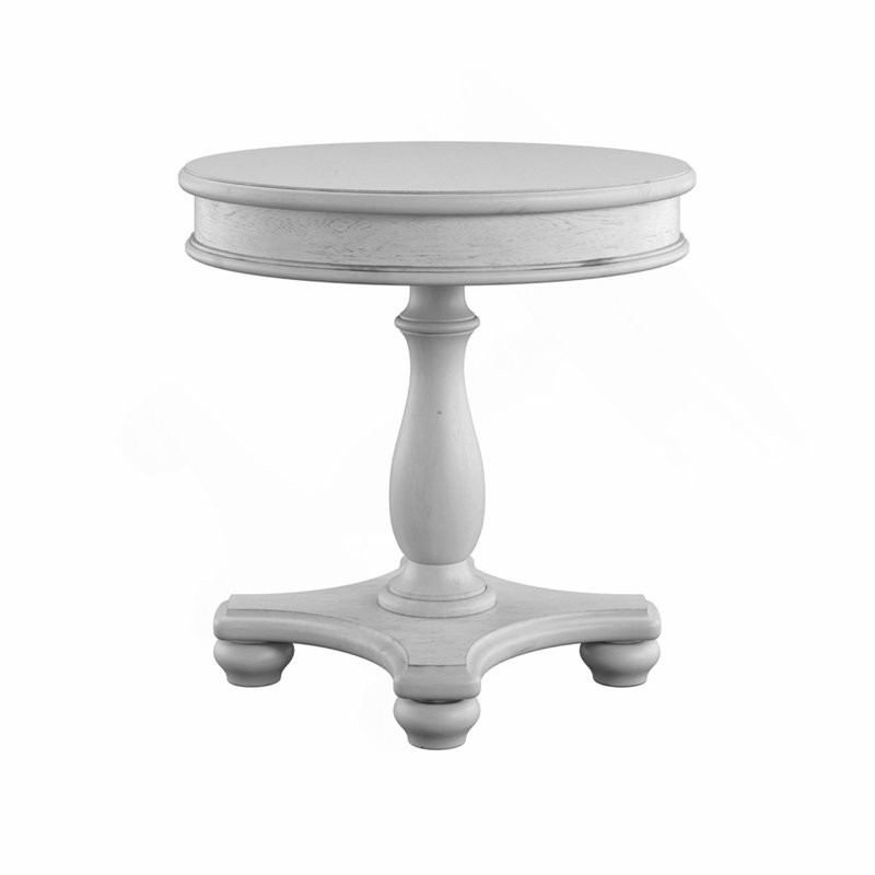 Table de bout ronde grise