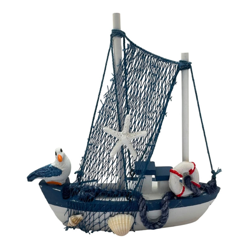 Two Masted Sailboat Figurine