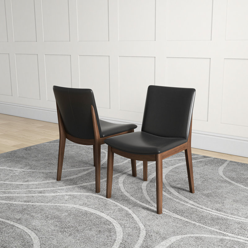 Chaise parsons en bois massif rembourrée Argonaut