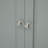 Tall Storage Cabinet With Two Drawers For Bathroom/Office, Grey-582774930