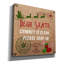 «Christmas On Burlap 2» par Jean Plout, art mural sur toile, 26 po x 26 po-132380112
