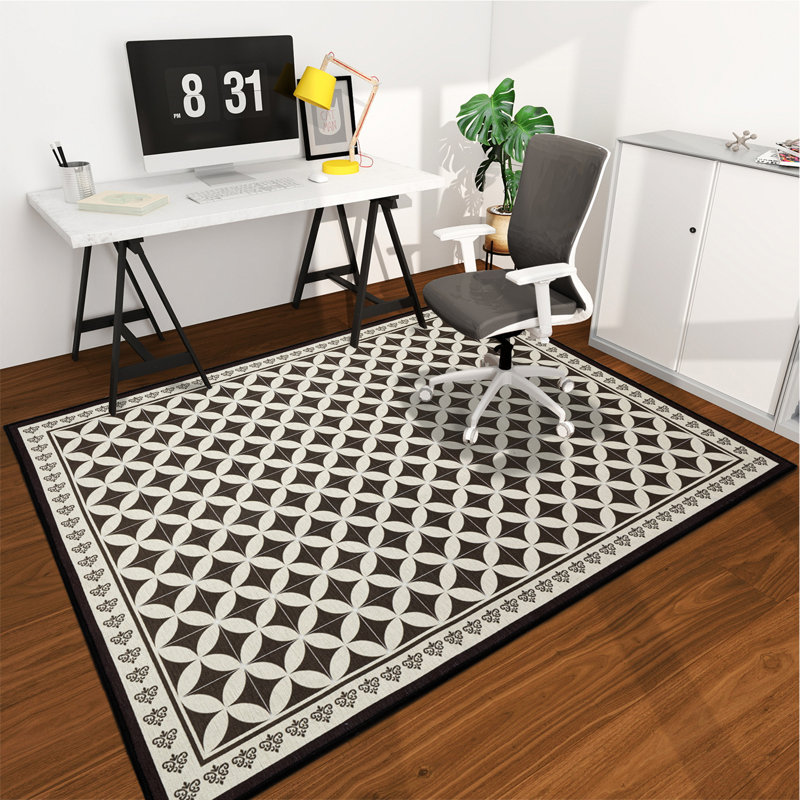 Protecteur de plancher de tapis de chaise et rehausseur de style pour les espaces de bureau à domicile ou de salle à manger