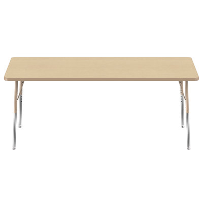 Rectangle T-Mold Adjustable Height Activity Table