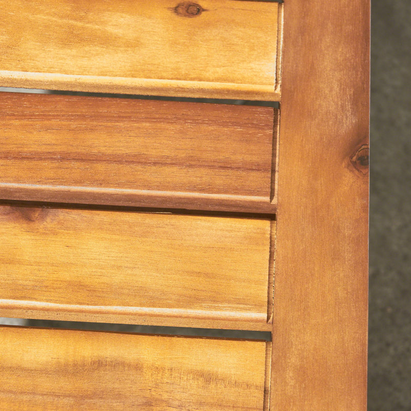 Banc en bois et fer texturé - surface chimérique