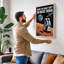 Work the Night Shift on Mars Retro - Wrapped Canvas-1540732842-1540732851