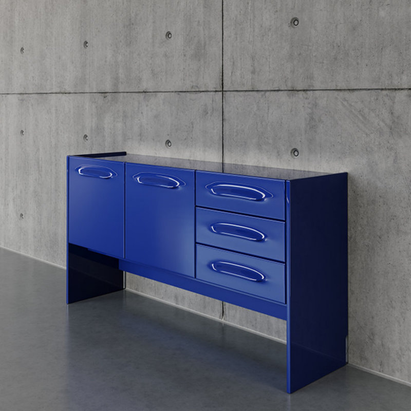 Simple Style Sideboard, Blue
