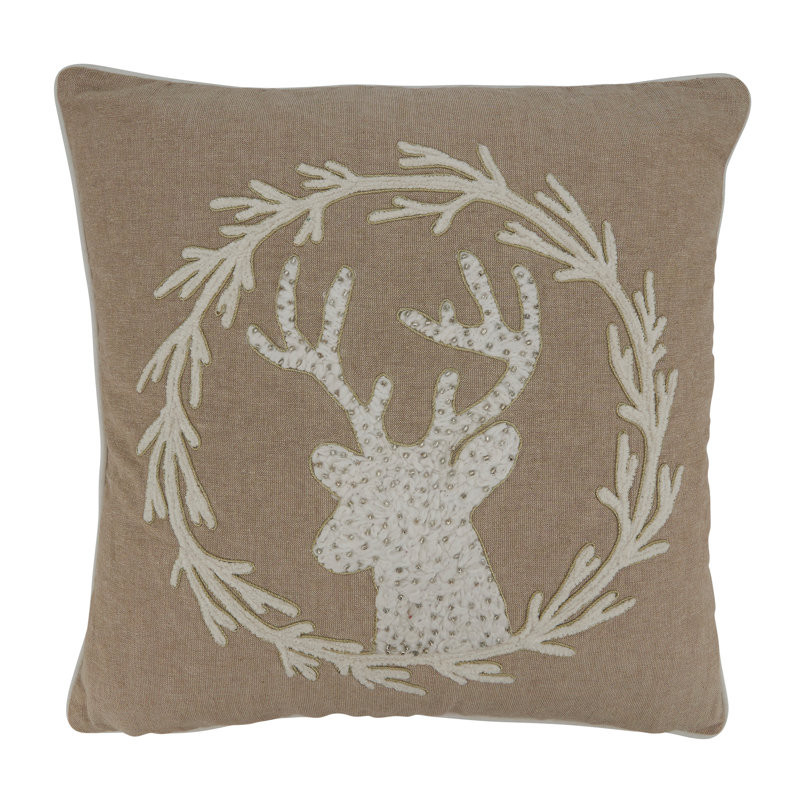 Celyn Embroidered Cotton Pillow Cover