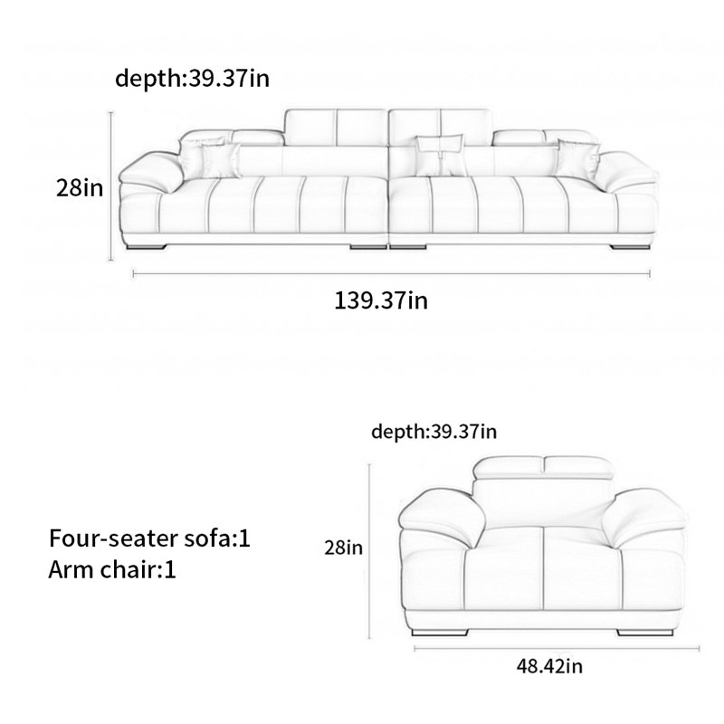 American-style simple modern sofa