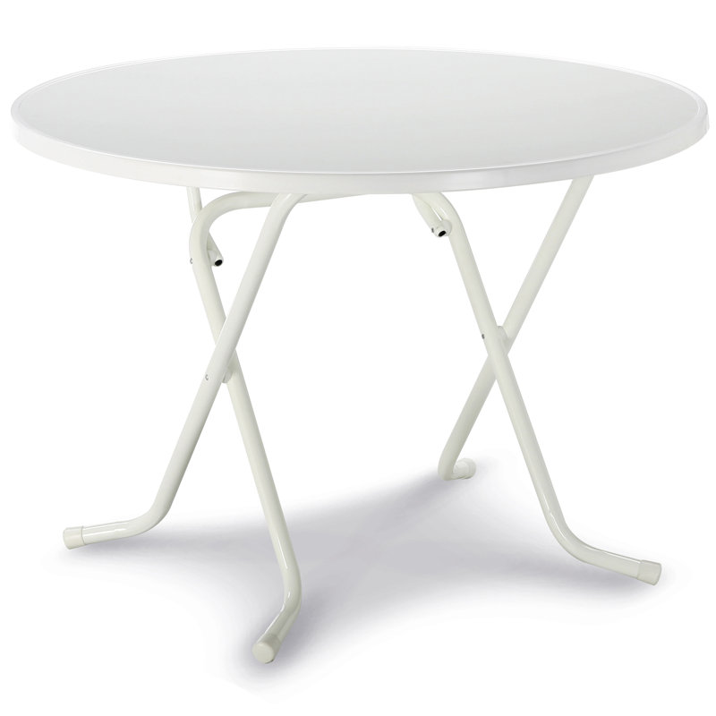 Dublin Folding Table Round, 100 cm diameter, White