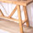 Farmhouse A- Frame Wood Console Table, 58.5"