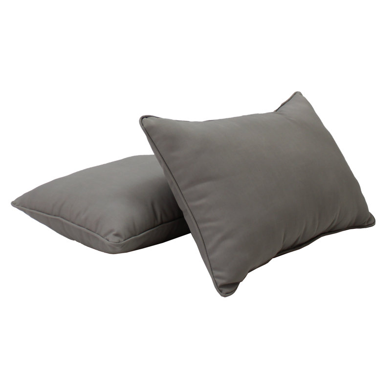 Housse et insert de coussin rectangulaire intérieur / extérieur Element, Gris, 16 po x 24 po